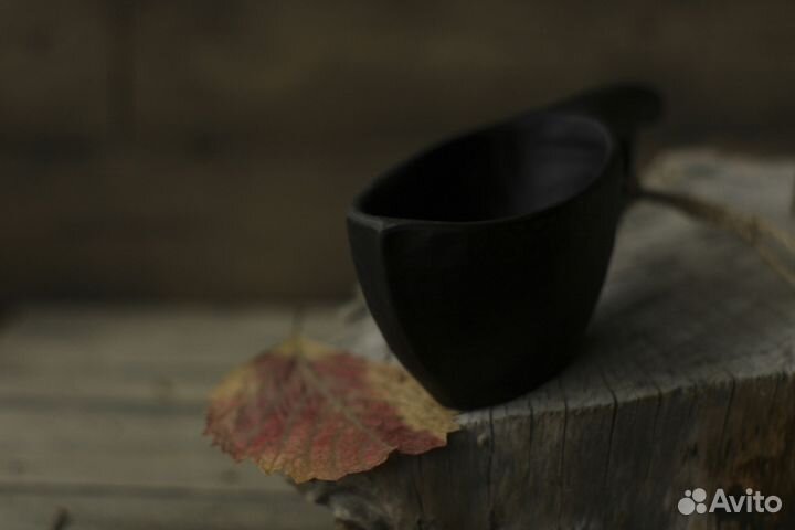 Кружка кукса деревянная из каштана