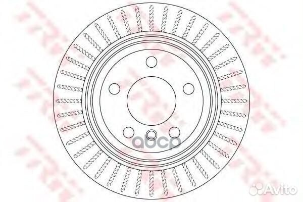 Диск тормозной задний TRW DF6513S DF6513S TRW