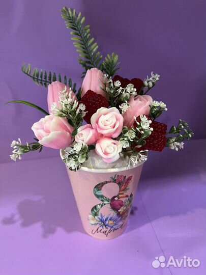 Мыло ручной работы букеты, новый год