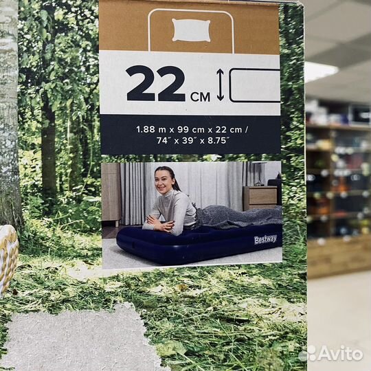 Bestway надувной матрас 99х188х22см