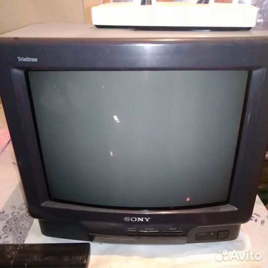 Телевизор бу sony, требует ремонта и антенна