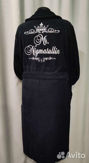 Халаты и полотенца с вышивкой