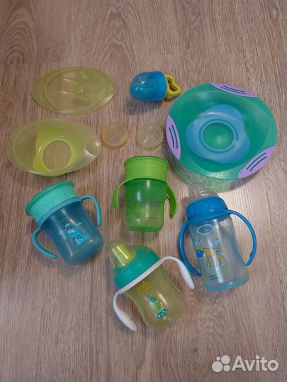 Детские поильники, посуда бесплатно