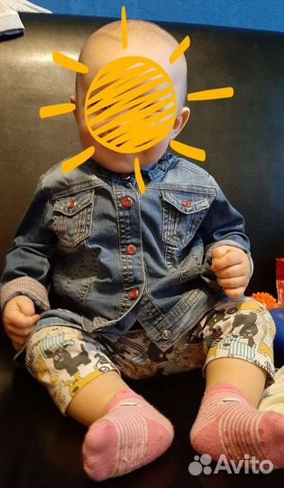 Джинсовая куртка детская 80