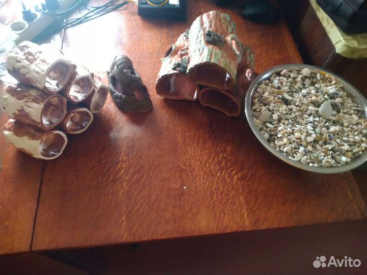 Гроты для аквариума+ грунт