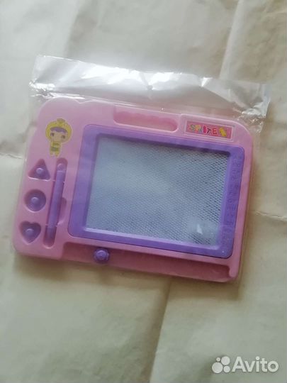 Доска магнитная для рисования с 3 мя штампами