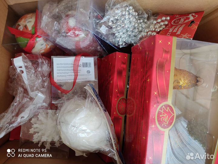 Ёлочные игрушки стеклянные новые коробкой