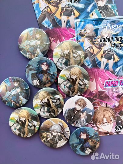 Мерч значки хонкай стар рейл