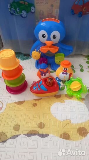 Игрушки для ванной на присосках