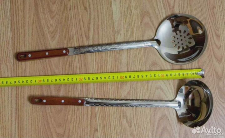 Шумовка, капкир, половник, лопатка для казана