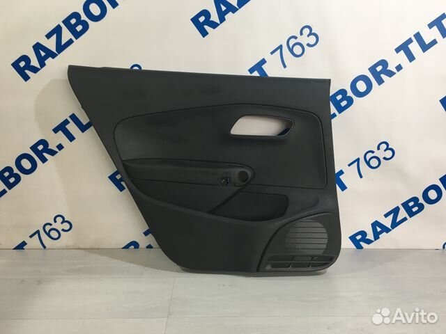 Обивка двери задняя левая volkswagen polo 5 1.6 мт