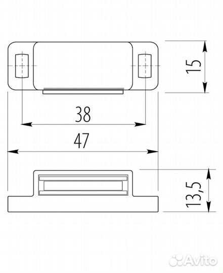 Магнит мебельный-7штук