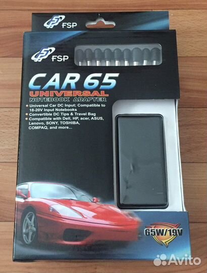 Универсальный автомобильный блок питания для ноутб