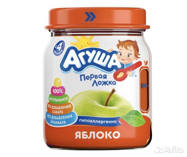 Детское питание агуша, пюре каши смеси