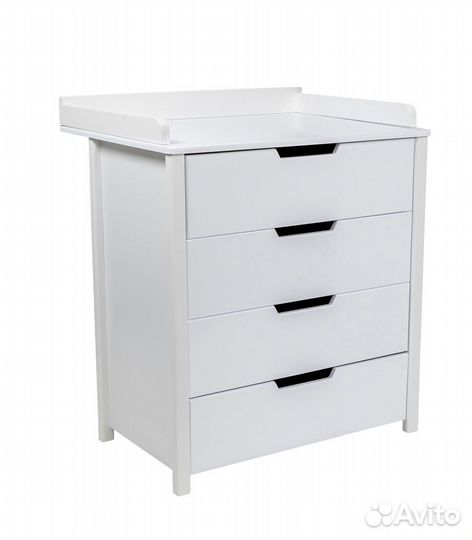 Пеленальный комод белый - белый