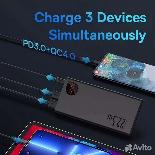 Внешний аккумулятор Baseus 10000 Mah