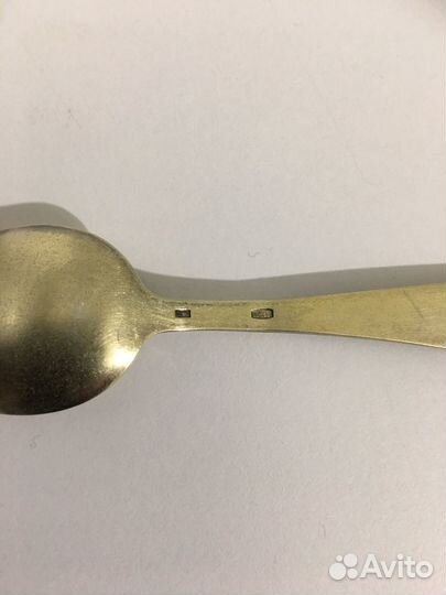 Серебряная чайная ложка 875 проба СССР