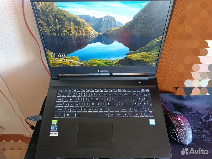 Ноутбук Hasee G8-ct7nk (i7-9750H, RTX 2060 6gb)