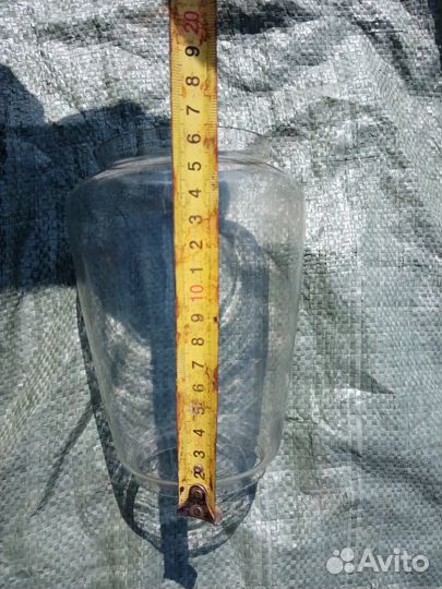 Старинное стекло для керосиновой лампы