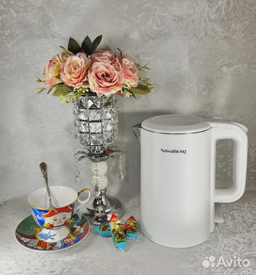 Электрочайник 1.8л 1850вт сплошное дно