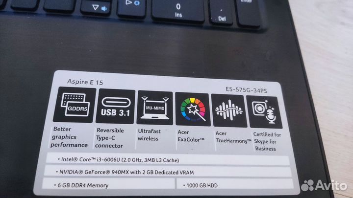 Ноутбук acer