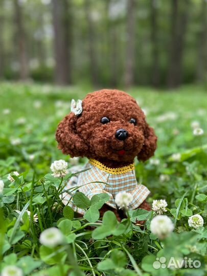 Мягкая плюшевая игрушка, собачка 21см