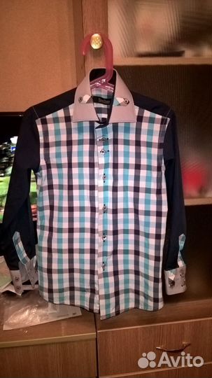 Рубашка р.120-128см нарядная качественная