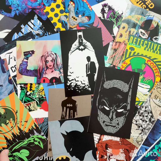 100 оригинальных открыток Бэтман