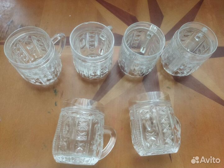 Стаканы раритетные 80 годов, 6 шт