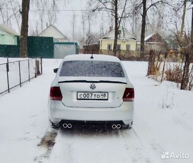 Накладка заднего бампера Volkswagen Polo