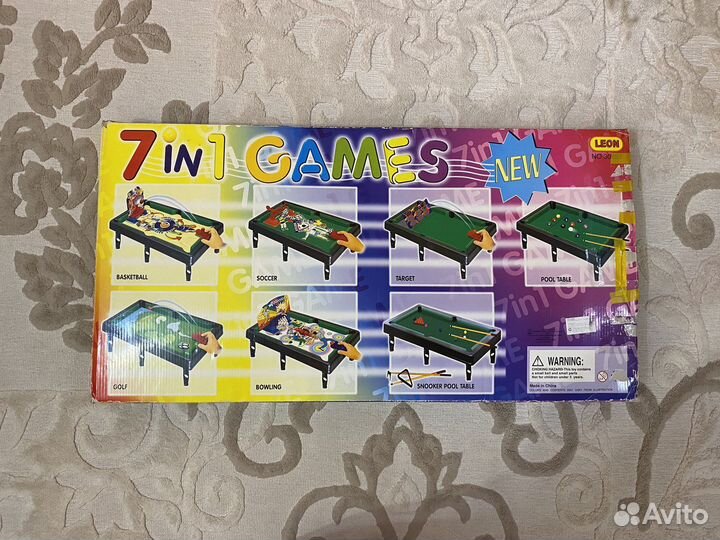 Настольная игра бильярд (7 в 1)