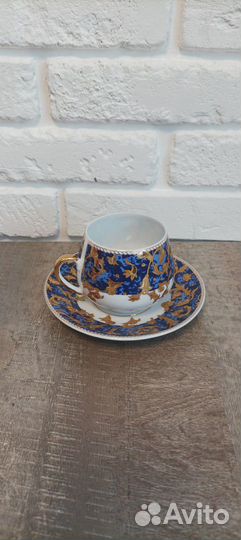 Чашка с блюдцем фарфор