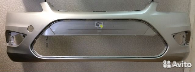 Бампер передний Форд Фокус 2 Серебро