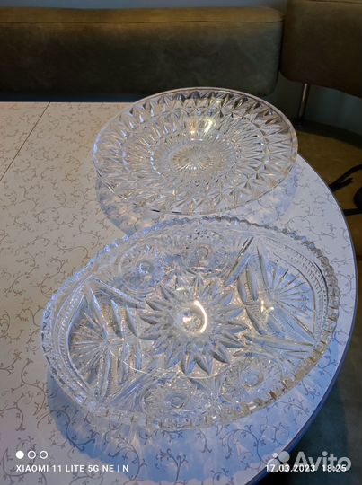 Хрустальная посуда бу