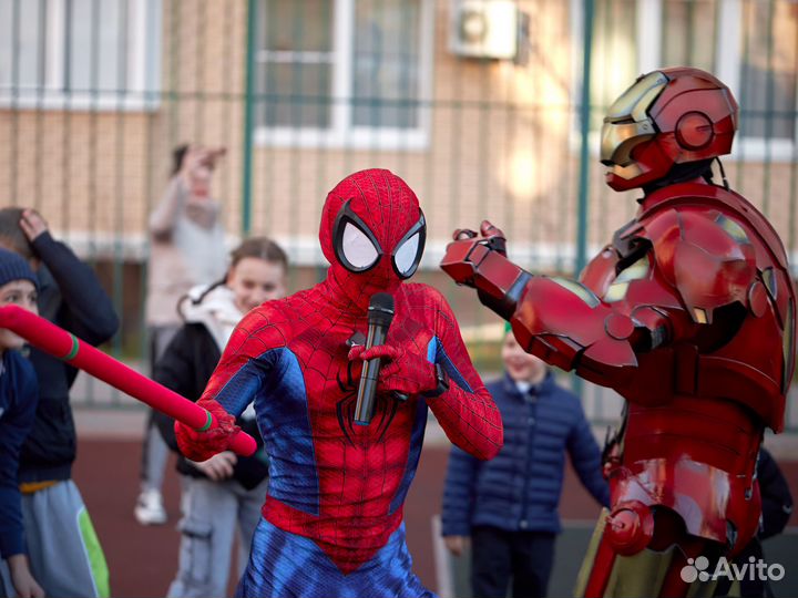 Аниматор Человек Паук, Бэтмен, капитан Америка,Тор