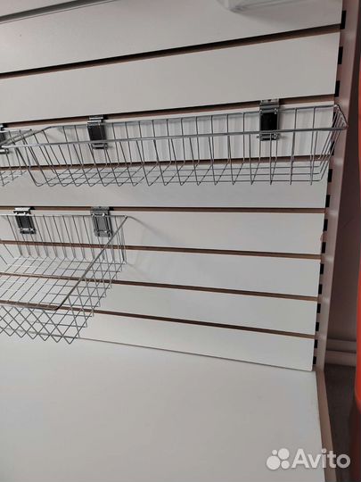 Корзина на экономпанель хромированная