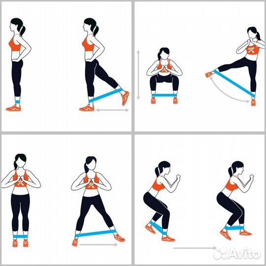Фитнес резинки эспандеры для женщин