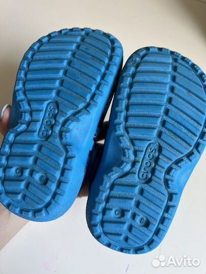 Crocs сабо детские утеплённые