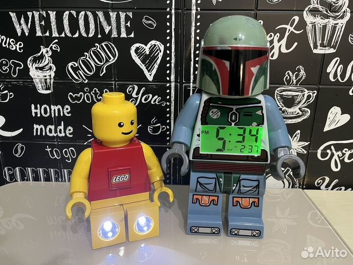 Lego часы и ночник