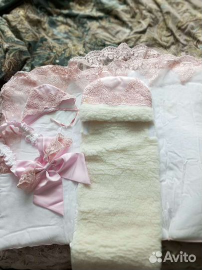 Конверт на выписку для девочки зима