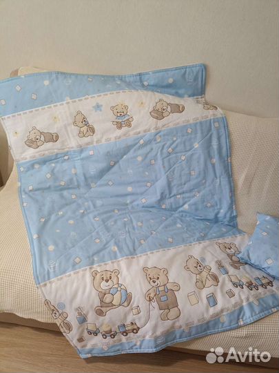 Подушка и одеяло для мальчика