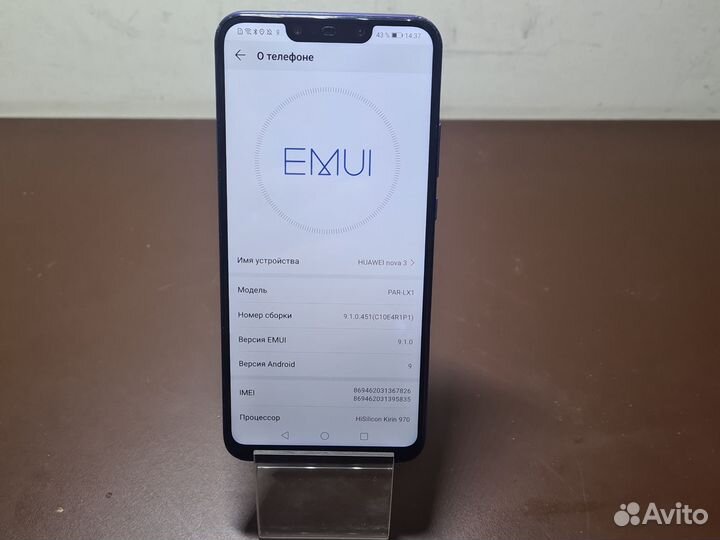 HUAWEI Nova 3, 4/128 ГБ