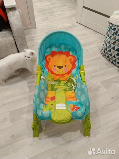 Шезлонг детский на батарейках