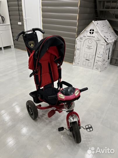 Велосипед с родительской ручкой