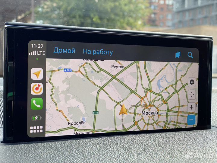 CarPlay Audi Яндекс навигация, пробки, камеры