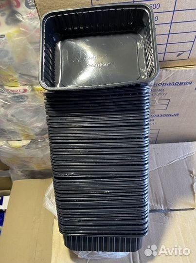 Контейнер 750мл черный 179*132мм оптом