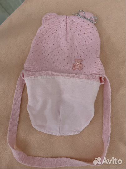 Одежда для новорожденных. Шапка на выписку