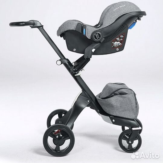 Коляска Stokke Xplory V5 All Blak (аналог) 3 в 1