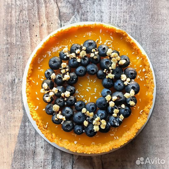 Чизкейк Манго-лайм-кокос без сахара