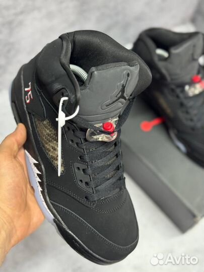 Кроссовки Nike Air Jordan 5 зимние (Арт.81493)